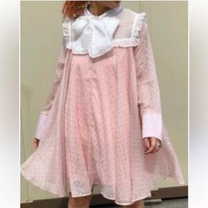 Sister Jane Silver Star Dress in Pink